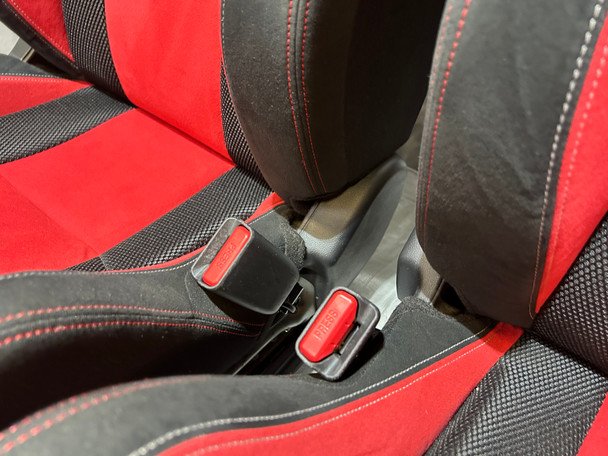 2017-2021 FK8 Honda Civic Type R Front Bucket Seats / Red Suede / Pair / TR105 - Image 15