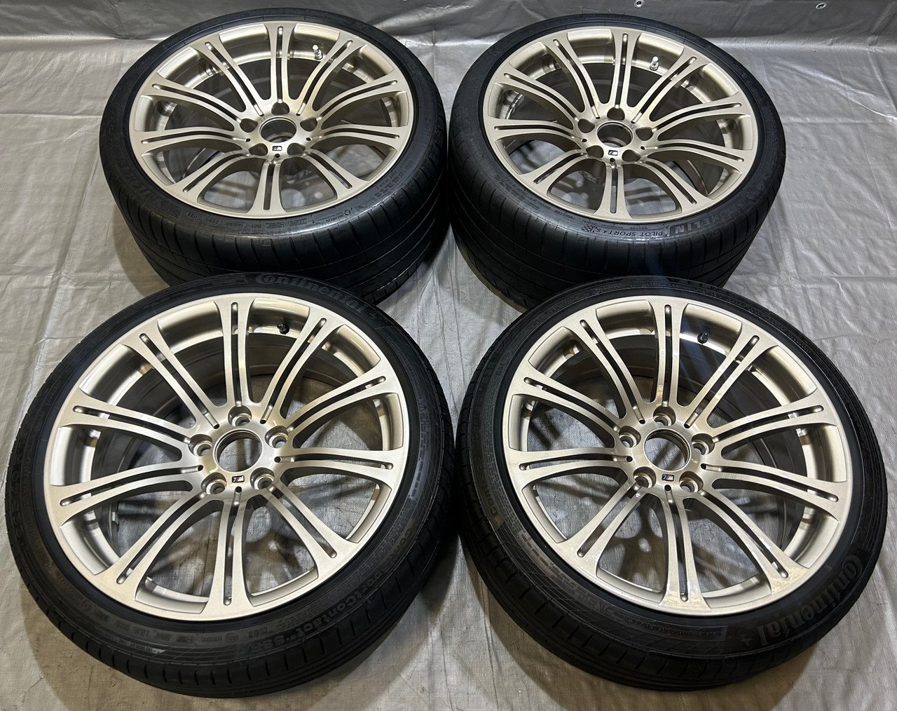 2008-2013 E90 E92 E93 BMW M3 19" Style 220M Double Spoke Wheels Rims w/ Tires / Set of 4 / E9M04