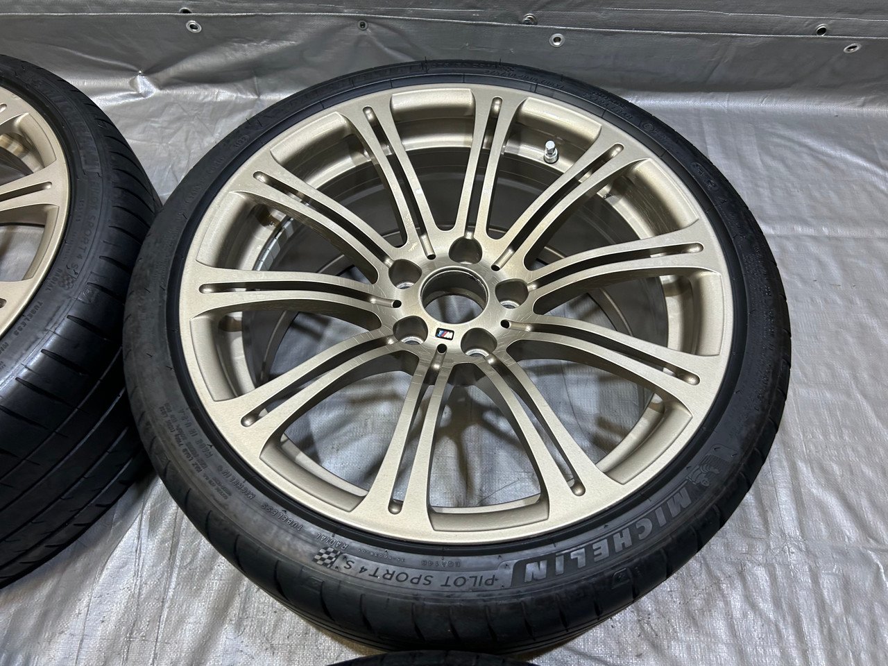 2008-2013 E90 E92 E93 BMW M3 19" Style 220M Double Spoke Wheels Rims w/ Tires / Set of 4 / E9M04 - Image 5