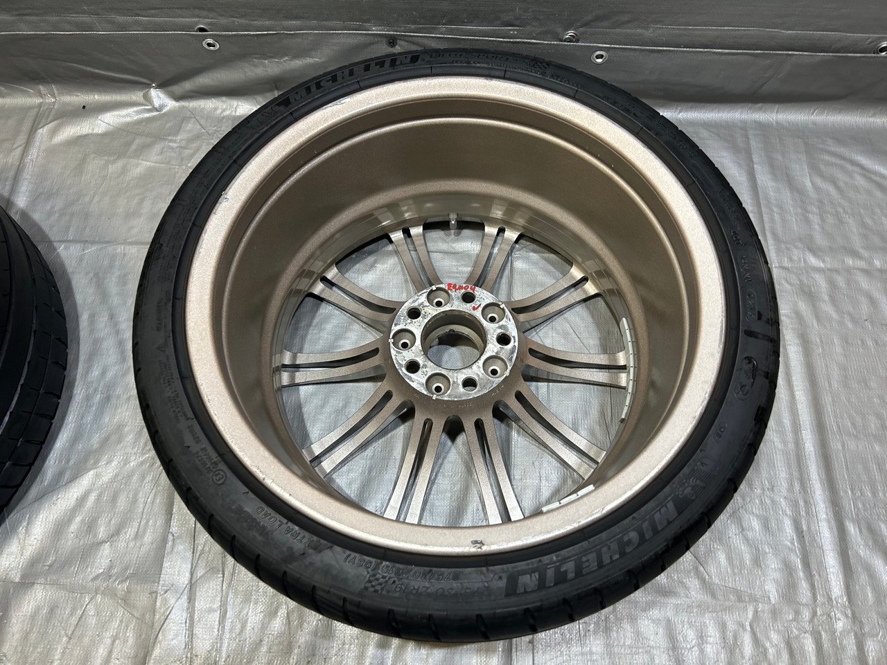 2008-2013 E90 E92 E93 BMW M3 19" Style 220M Double Spoke Wheels Rims w/ Tires / Set of 4 / E9M04 - Image 12