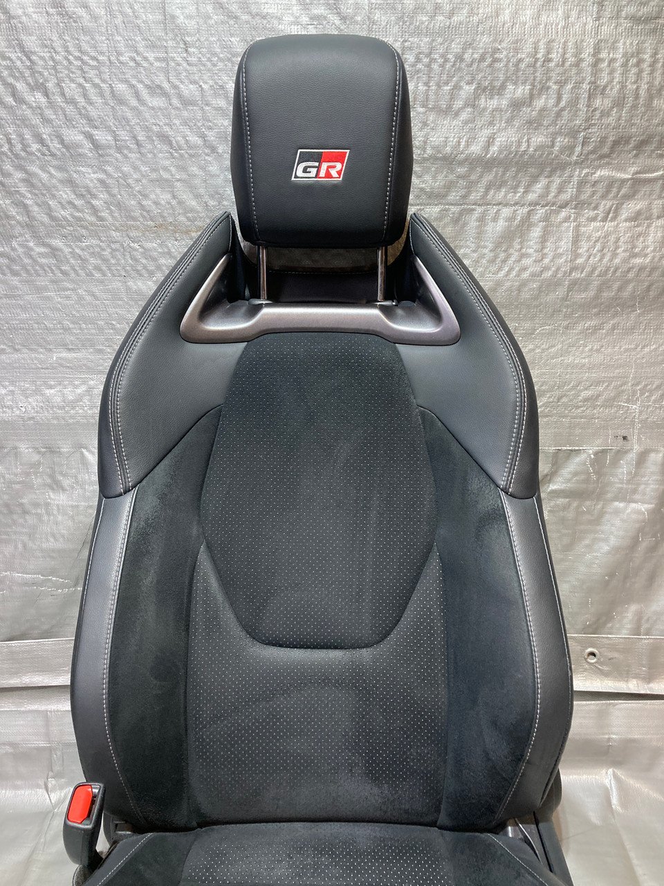 2023-2025 Toyota GR Corolla Premium Front Seats / Black Leather / Suede / Pair / GRC01 - Image 6