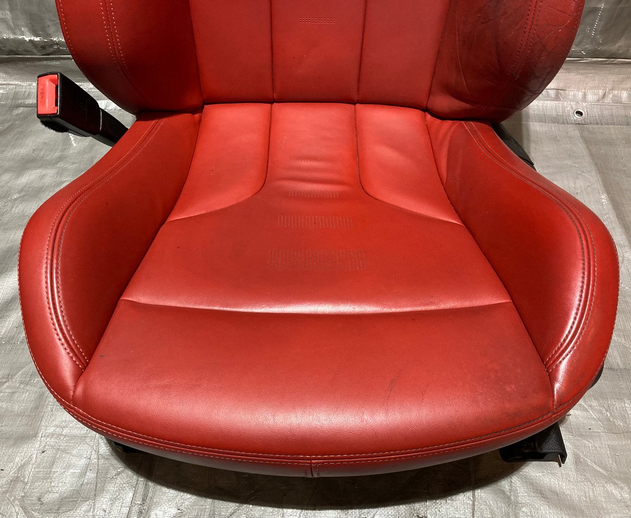 2015-2020 F82 BMW M4 Coupe Competition Package Sakhir Orange Merino Leather Front Seats / Heated / F8M05 - Image 3