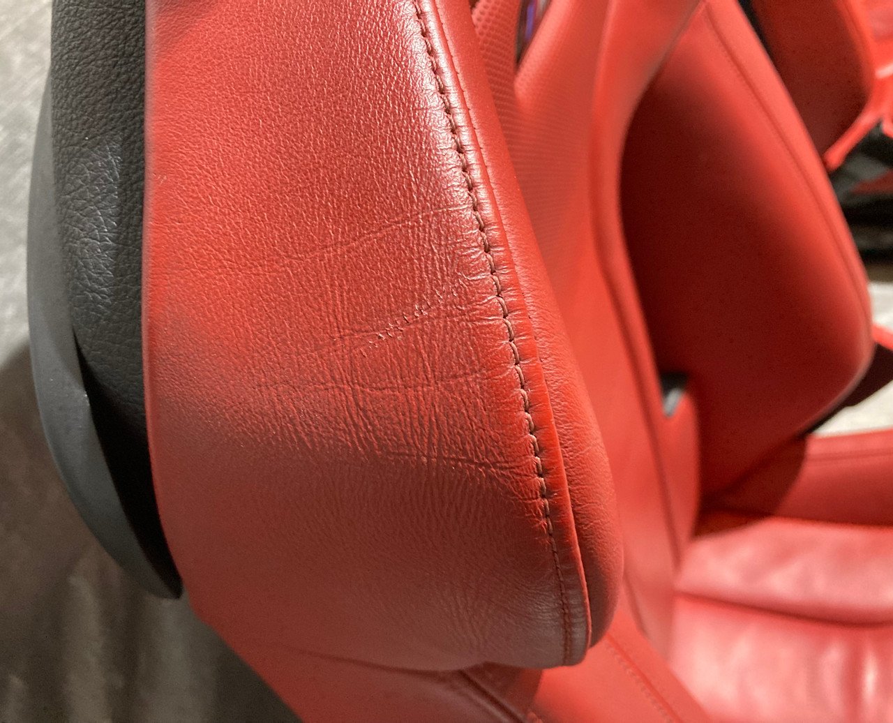 2015-2020 F82 BMW M4 Coupe Competition Package Sakhir Orange Merino Leather Front Seats / Heated / F8M05 - Image 14