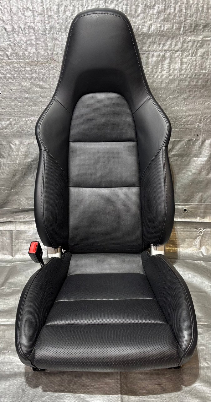 2013-2016 Porsche 981 Boxster 18-Way Adaptive Sport Seats w/ Ventilation / Black Leather / Pair / BC206 - Image 3