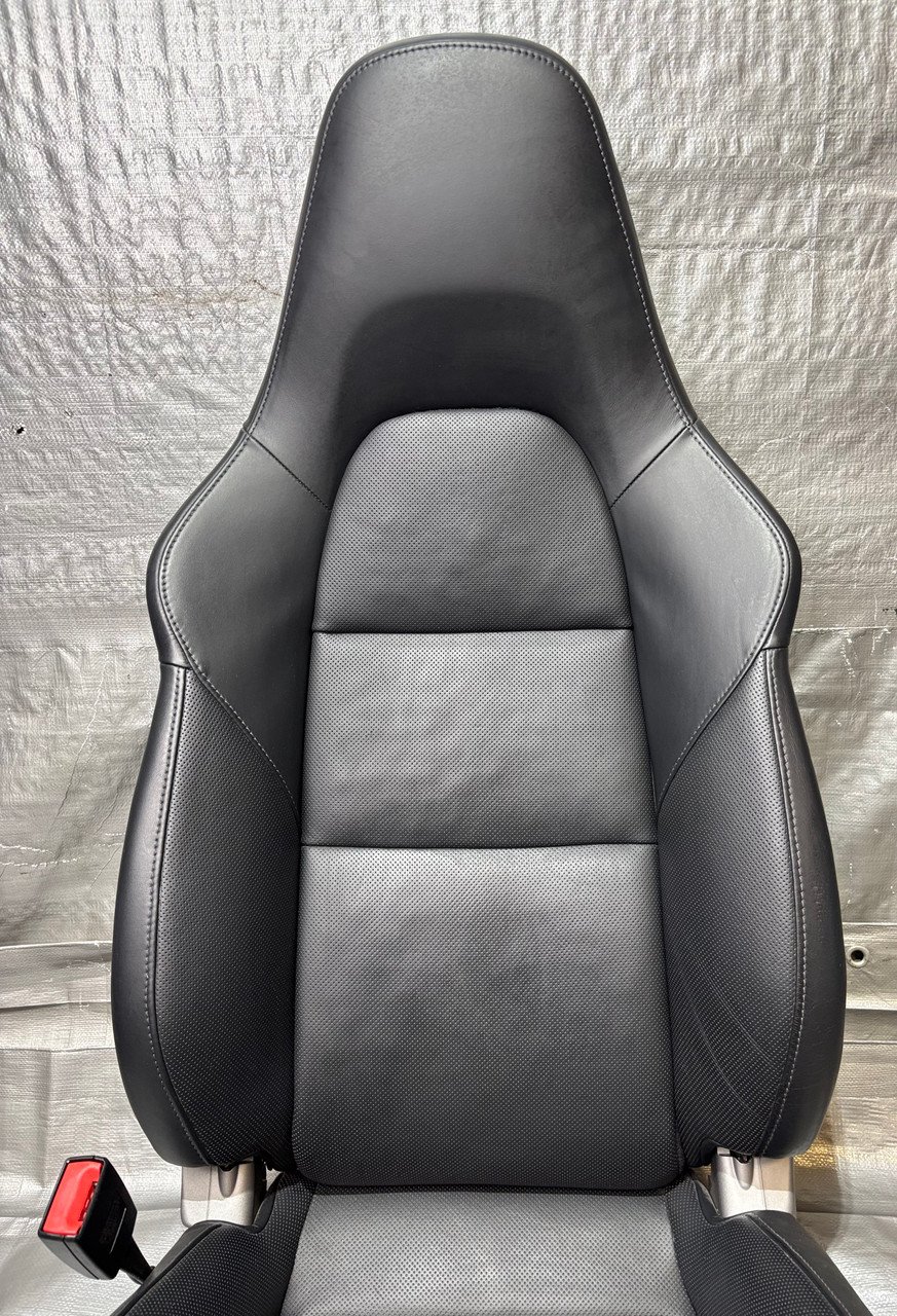 2013-2016 Porsche 981 Boxster 18-Way Adaptive Sport Seats w/ Ventilation / Black Leather / Pair / BC206 - Image 5