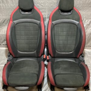 2016-2022 Mini Cooper F55 F56 Hatchback JCW Recaro Alcantara Front Sport Seats / Pair / R3012