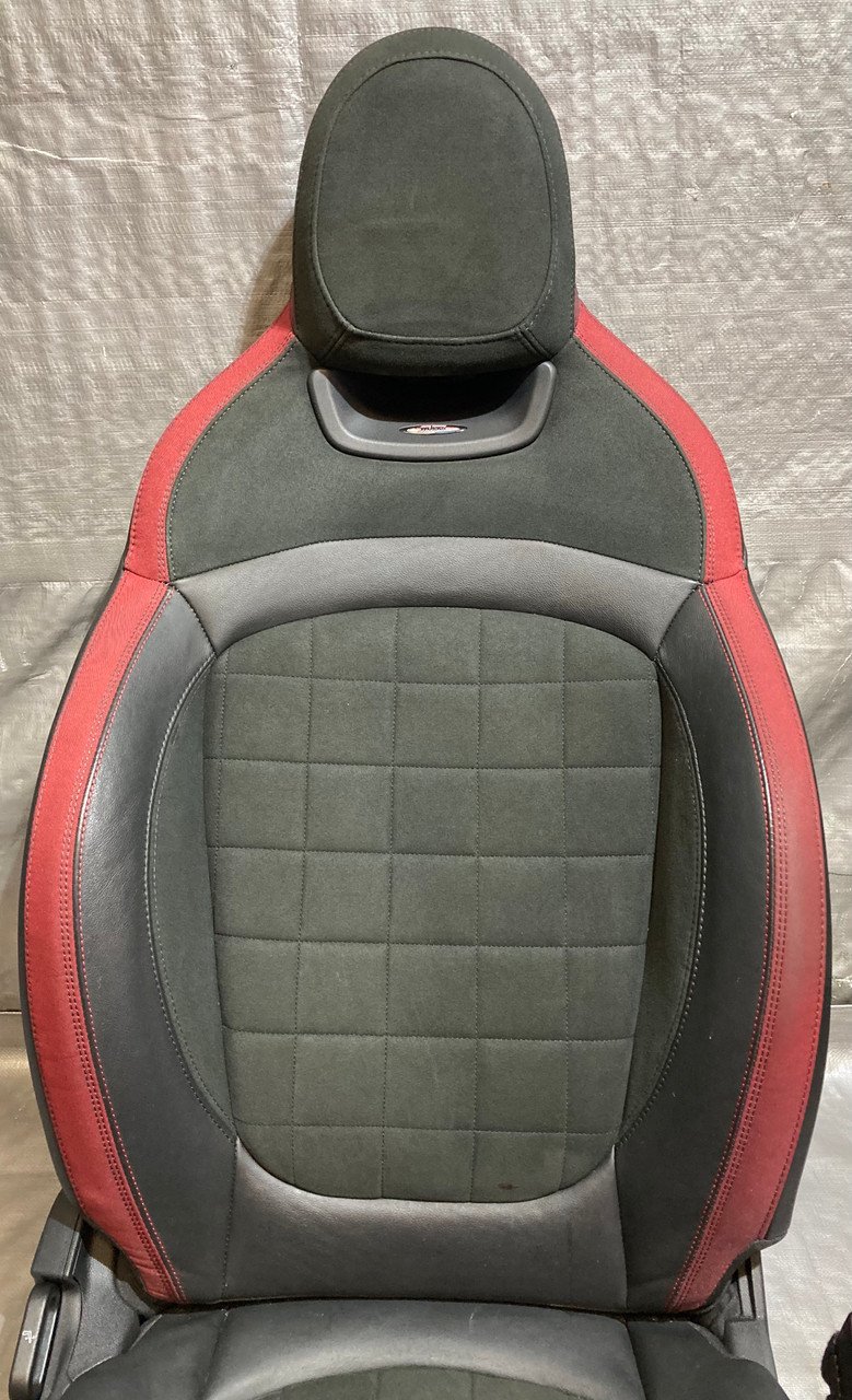 2016-2022 Mini Cooper F55 F56 Hatchback JCW Recaro Alcantara Front Sport Seats / Pair / R3012 - Image 5