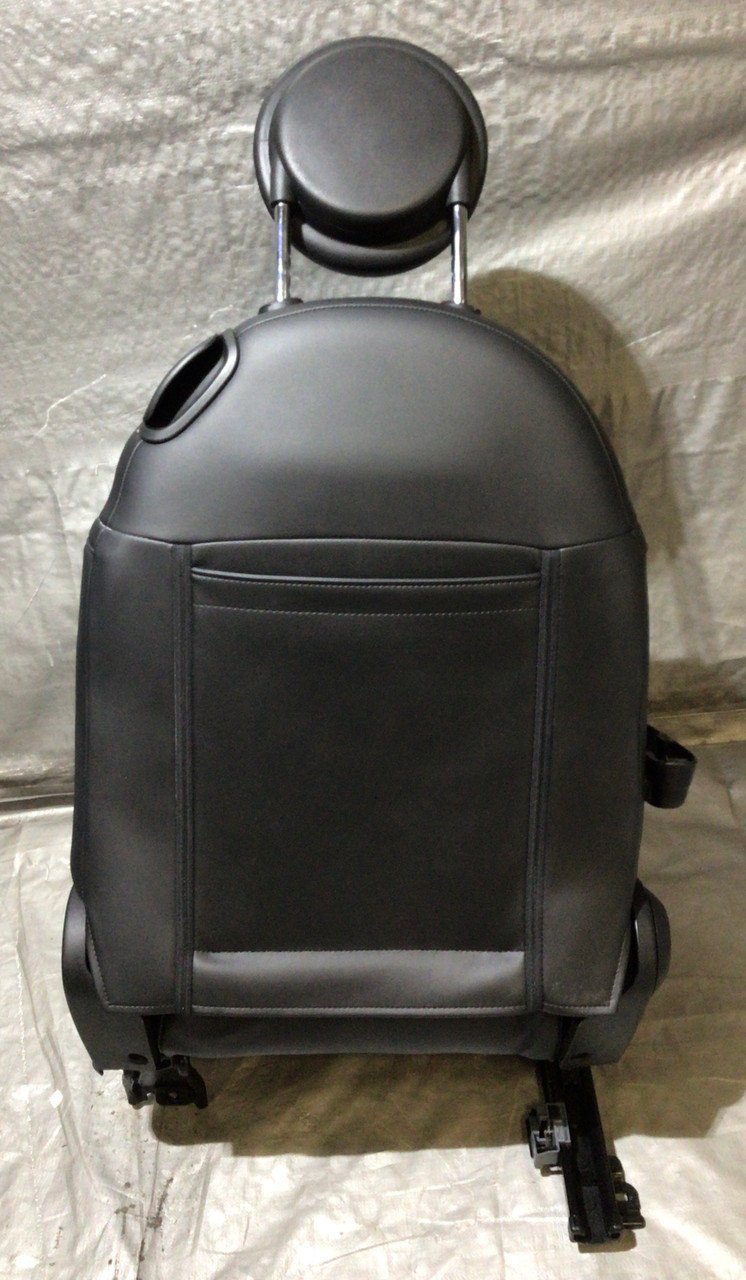 2014 Fiat 500c GQ Edition Black Leather / Suede Front & Rear Seat Set / F5017 - Image 30