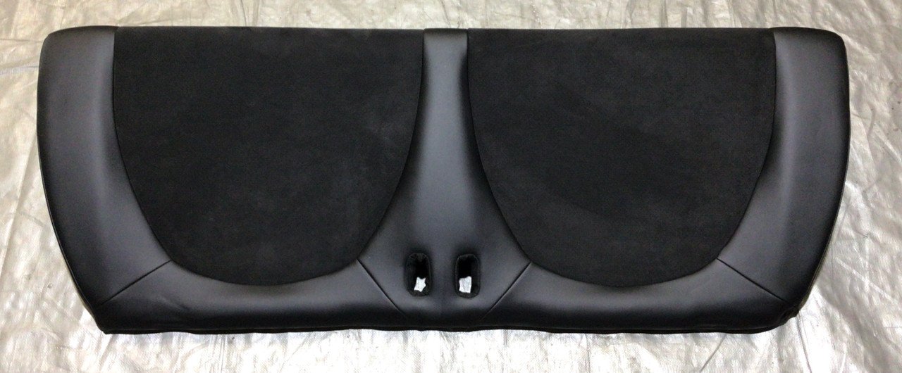 2014 Fiat 500c GQ Edition Black Leather / Suede Front & Rear Seat Set / F5017 - Image 43