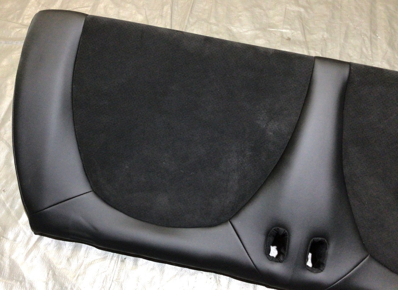 2014 Fiat 500c GQ Edition Black Leather / Suede Front & Rear Seat Set / F5017 - Image 42