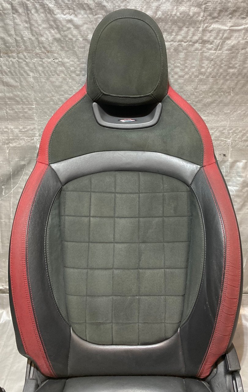 2016-2022 Mini Cooper F55 F56 Hatchback JCW Recaro Alcantara Front Sport Seats / Pair / R3012 - Image 13
