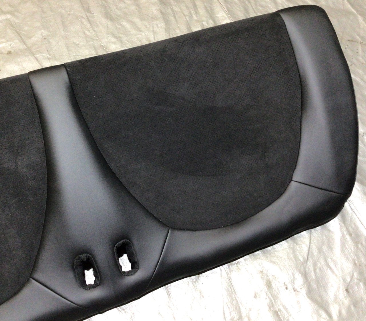 2014 Fiat 500c GQ Edition Black Leather / Suede Front & Rear Seat Set / F5017 - Image 41