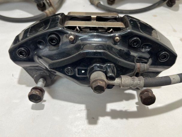 2008-2017 Subaru WRX STI Brembo Brake Calipers / Set of 4 / Black / 62K SS018 - Image 7