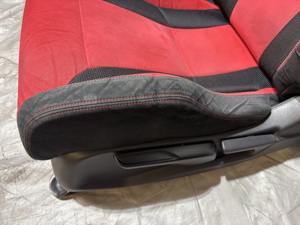 2017-2021 FK8 Honda Civic Type R Front Bucket Seats / Red Suede / Pair / TR106 - Image 14