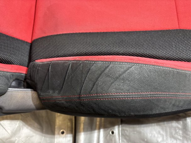 2017-2021 FK8 Honda Civic Type R Front Bucket Seats / Red Suede / Pair / TR106 - Image 13