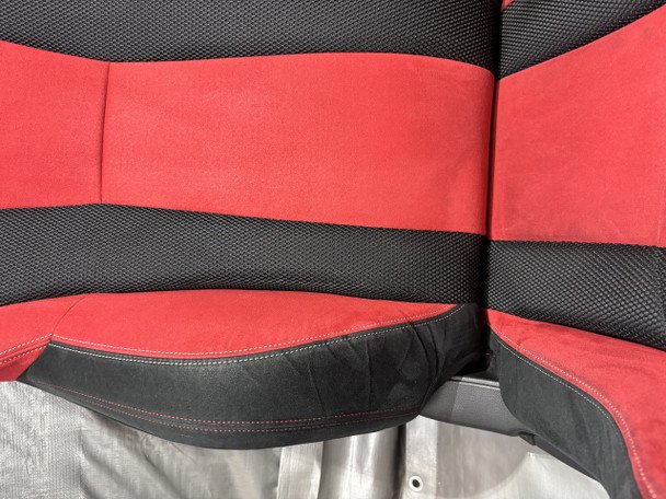 2017-2021 FK8 Honda Civic Type R Front Bucket Seats / Red Suede / Pair / TR106 - Image 7