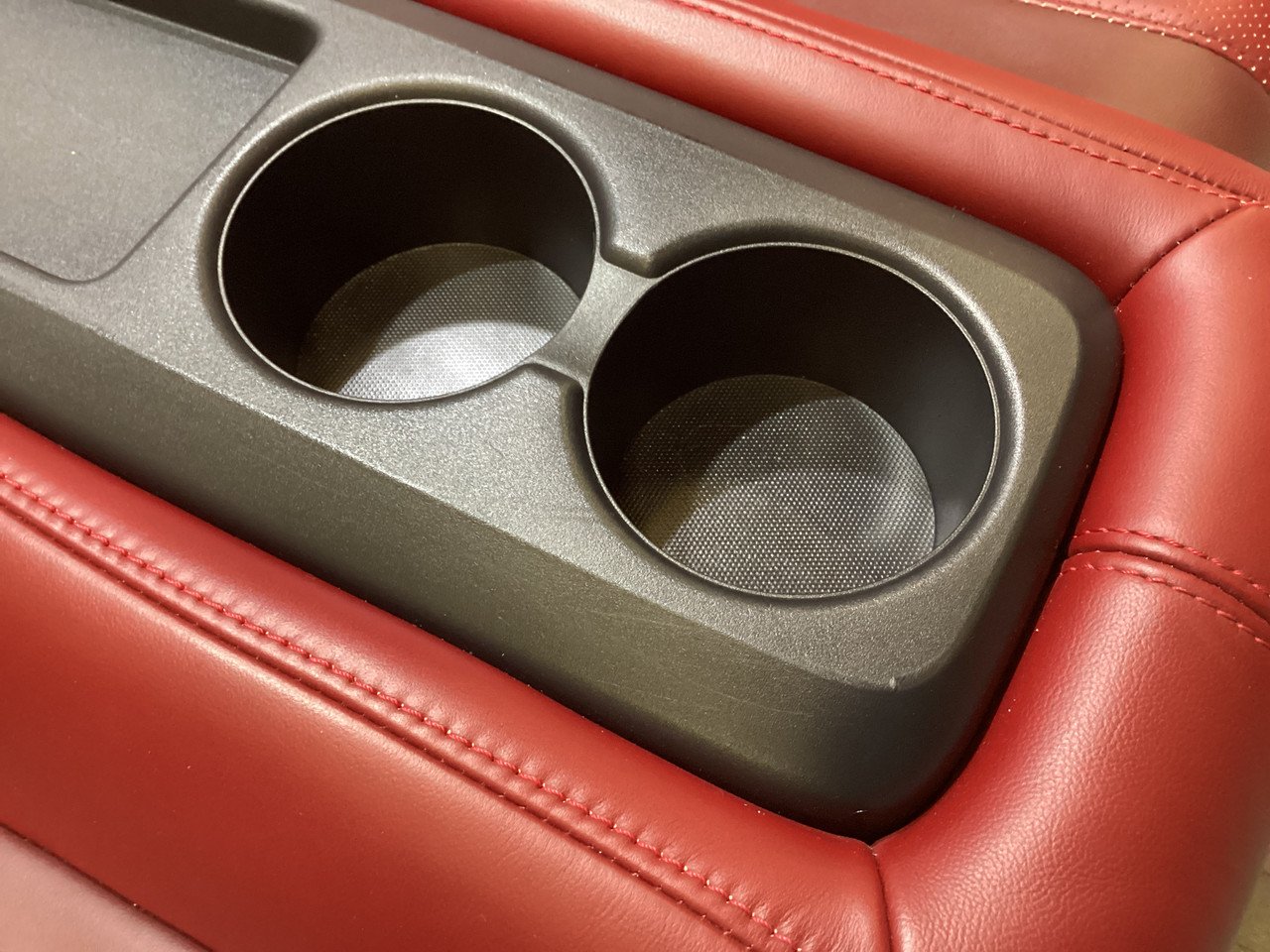 2017-2020 Infiniti Q60 Monaco Red Leather Rear Seat Set / OEM / IQ604 - Image 6