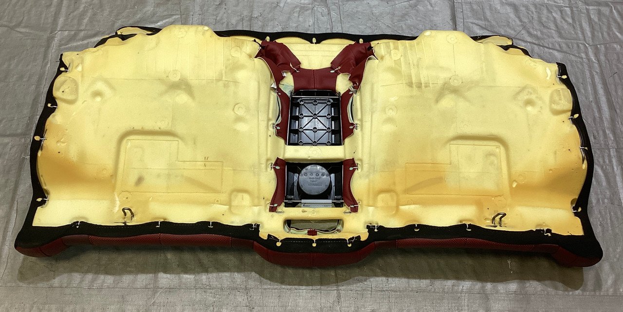 2017-2020 Infiniti Q60 Monaco Red Leather Rear Seat Set / OEM / IQ604 - Image 20