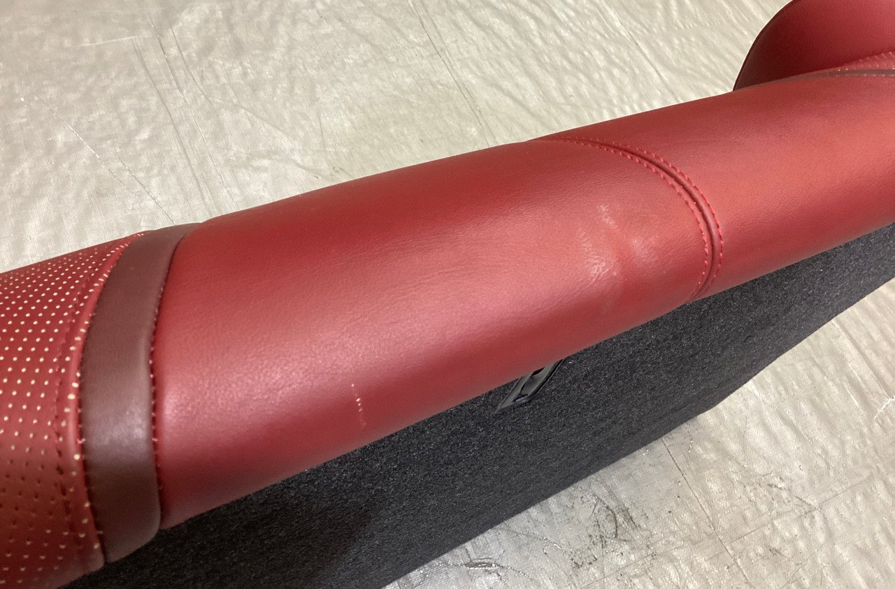 2017-2020 Infiniti Q60 Monaco Red Leather Rear Seat Set / OEM / IQ604 - Image 26
