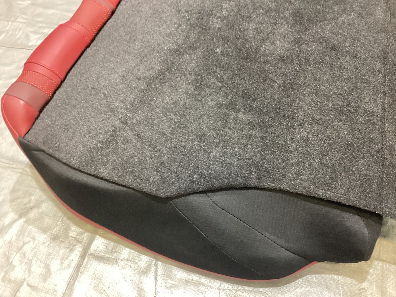 2017-2020 Infiniti Q60 Monaco Red Leather Rear Seat Set / OEM / IQ604 - Image 23