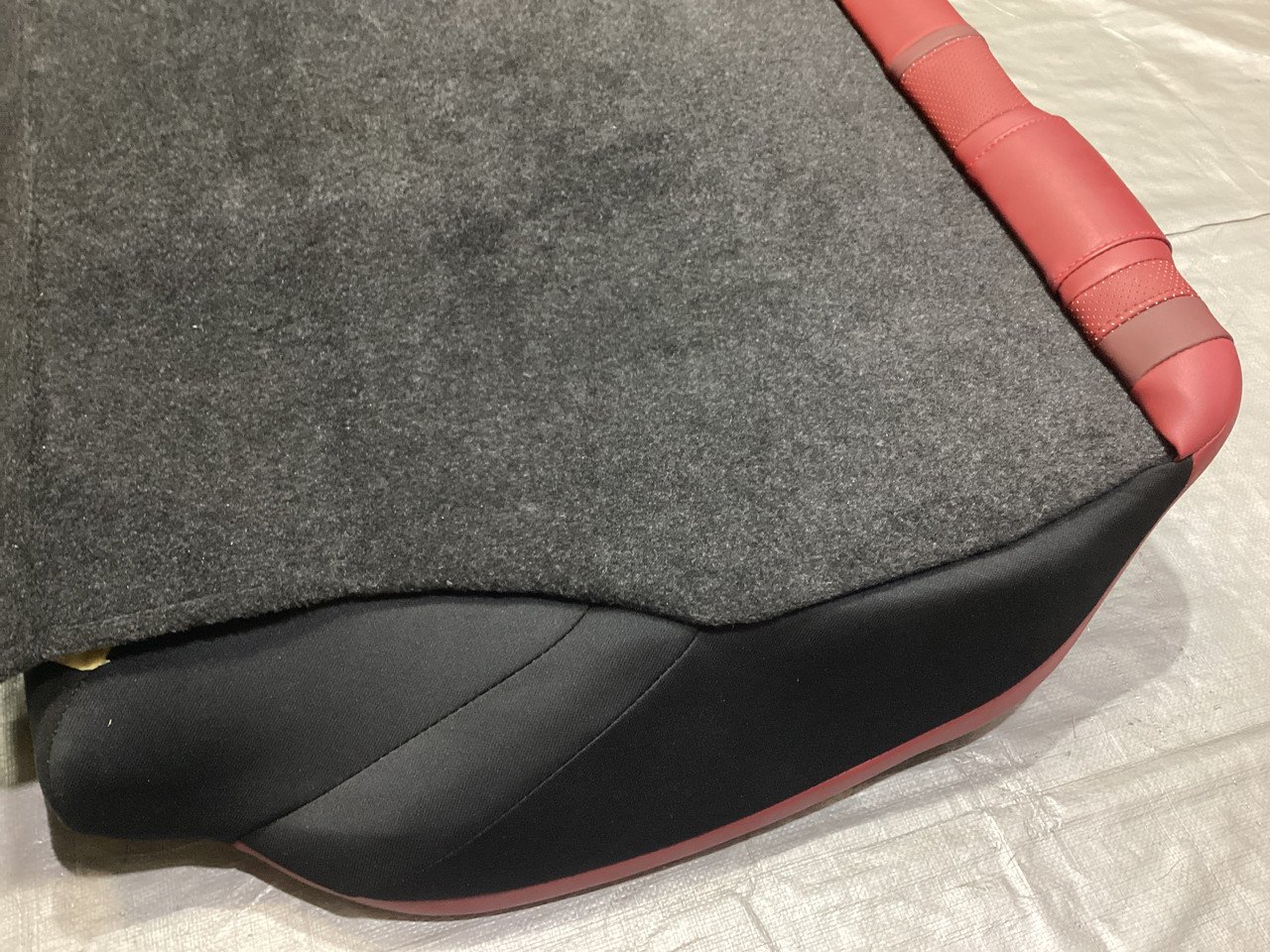 2017-2020 Infiniti Q60 Monaco Red Leather Rear Seat Set / OEM / IQ604 - Image 22