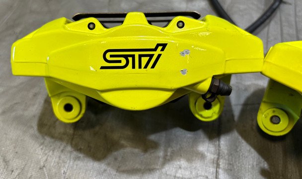 2018-2020 Subaru WRX STI 6 Piston Brembo Brake Calipers w/ Rotors / Set of 4 / 61K SS019 - Image 16