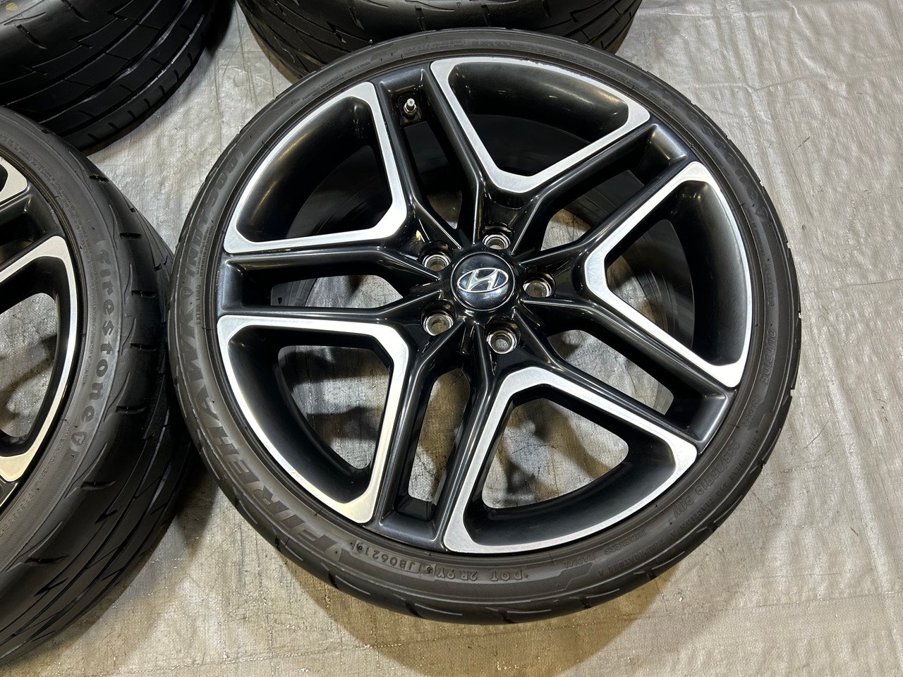 2019-2022 Hyundai Veloster N Performance Package 19" Wheels Rims w/ Tires / Set of 4 / HV008 - Image 2