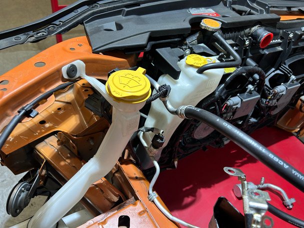 2022-2024 Subaru WRX Front Core Support Assembly w/ Radiator / Solar Orange Pearl SW004 - Image 6