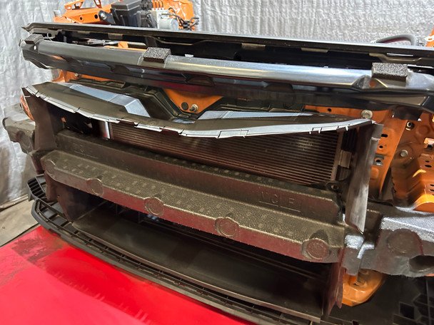 2022-2024 Subaru WRX Front Core Support Assembly w/ Radiator / Solar Orange Pearl SW004 - Image 9