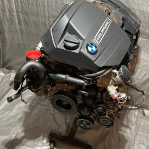 *DAMAGED* 2011-2013 BMW 135i N55B30A 3.0l Engine Long Block w/ Turbocharger / 78K B1011