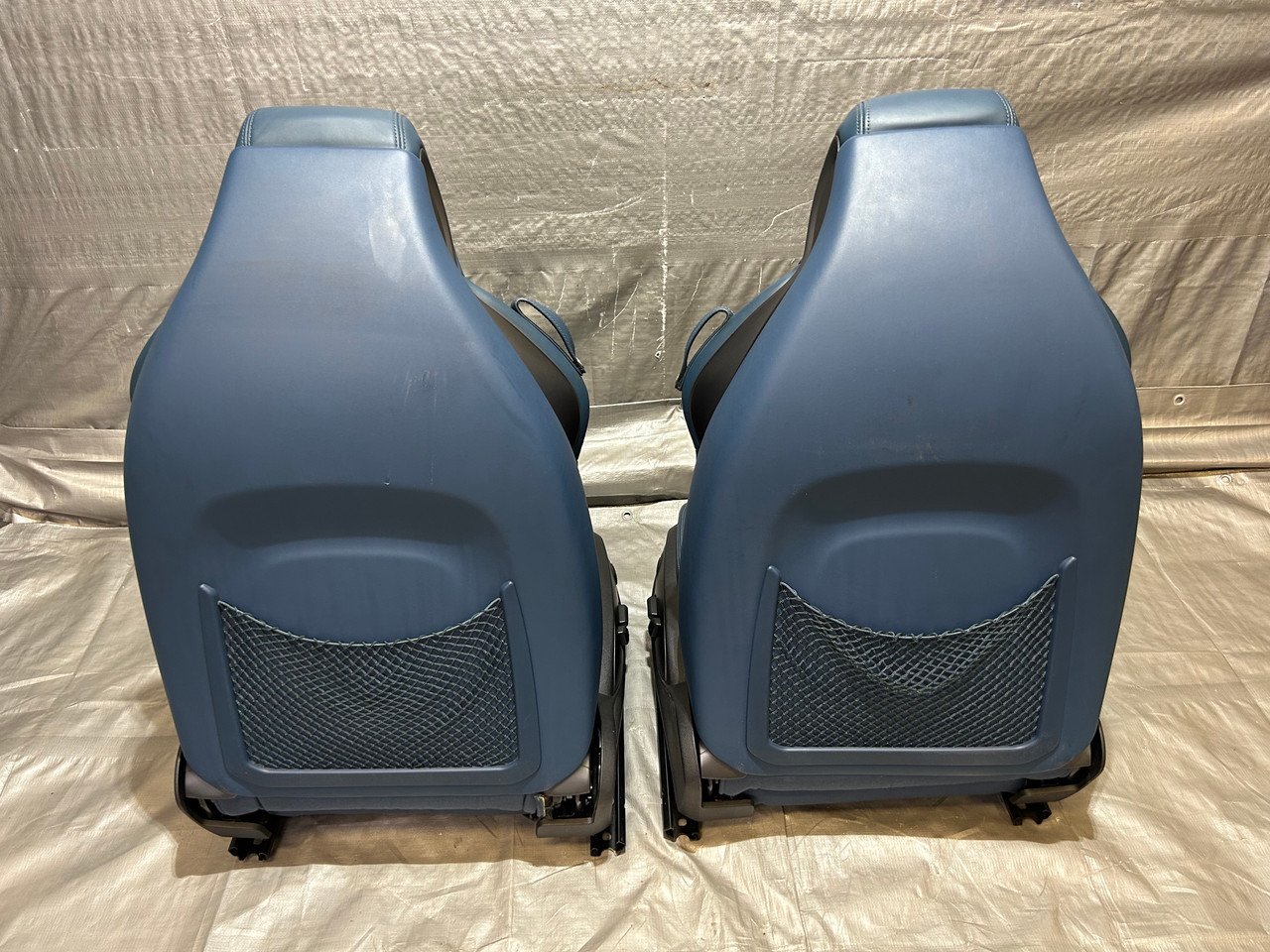 2016-2020 Audi TT Quattro Convertible Admiral Blue Nappa Leather Sports Seats / Pair / T3003 - Image 4