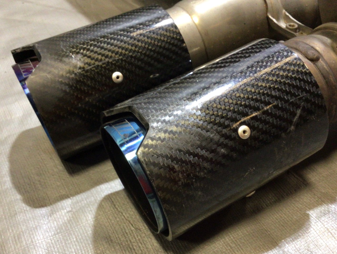 2016-2018 F87 BMW M2 N55 M Performance Exhaust Muffler w/ Carbon Tips / B2005 - Image 14
