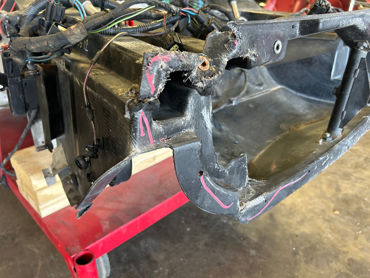 2005-2011 Lotus Elise OEM Vehicle Chassis Structure / *DAMAGE* / Starlight Black Metallic LEL01 - Image 3