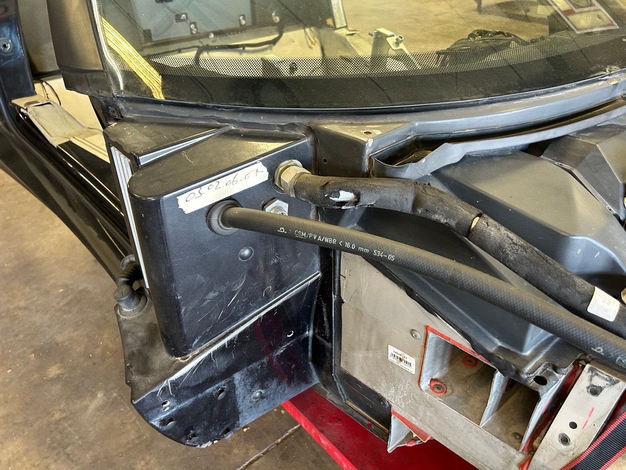 2005-2011 Lotus Elise OEM Vehicle Chassis Structure / *DAMAGE* / Starlight Black Metallic LEL01 - Image 8