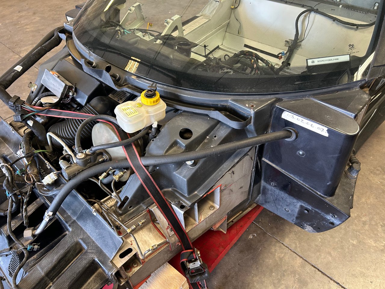 2005-2011 Lotus Elise OEM Vehicle Chassis Structure / *DAMAGE* / Starlight Black Metallic LEL01 - Image 21