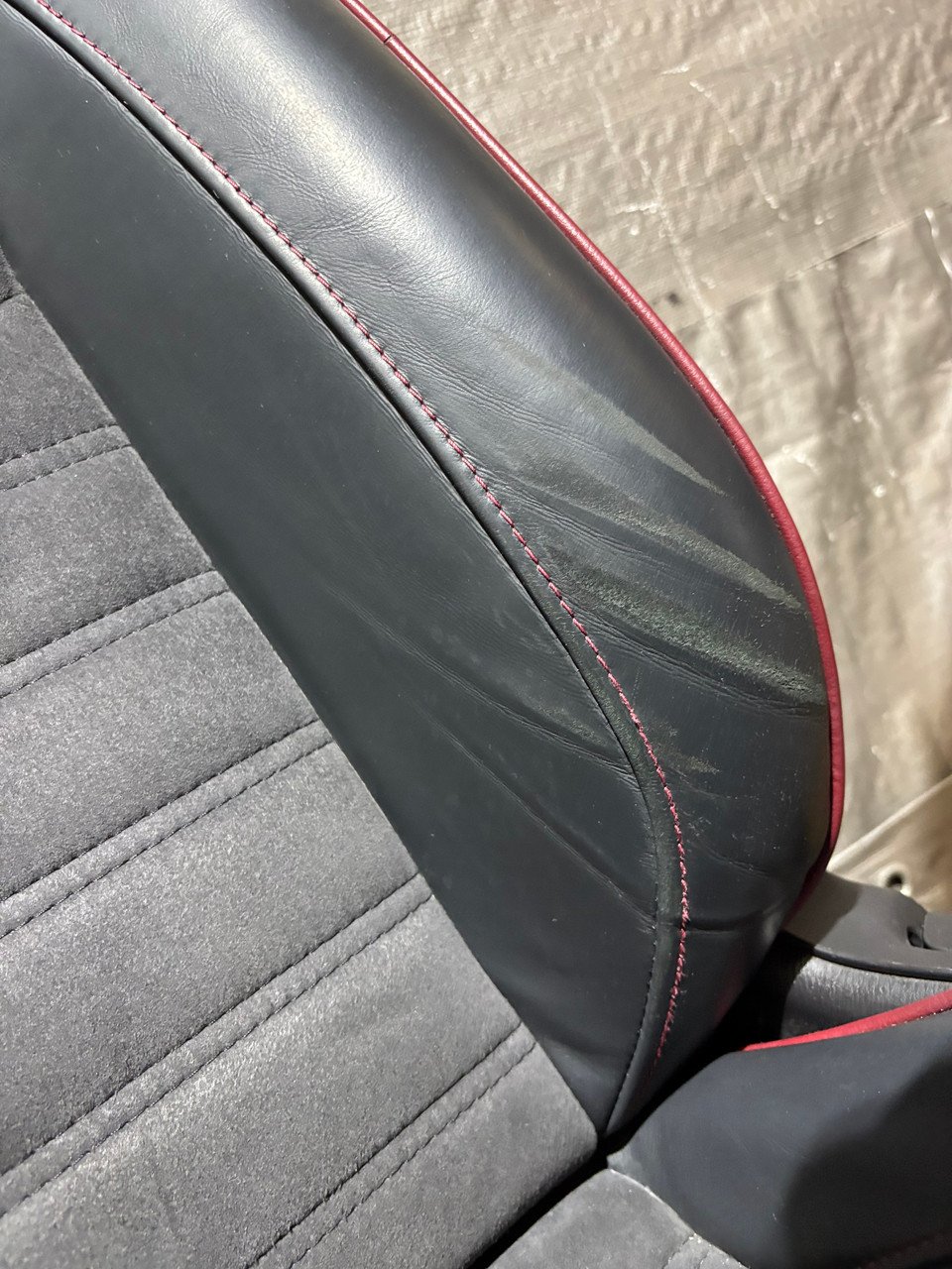 2014 Fiat 500c GQ Edition Black Leather / Suede Front & Rear Seat Set / F5017 - Image 27