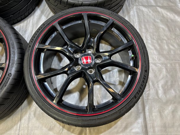 *DAMAGED* 2017-2021 Honda Civic Type R FK8 OEM 20" Wheels Rims w/ Tires / TR107 - Image 3