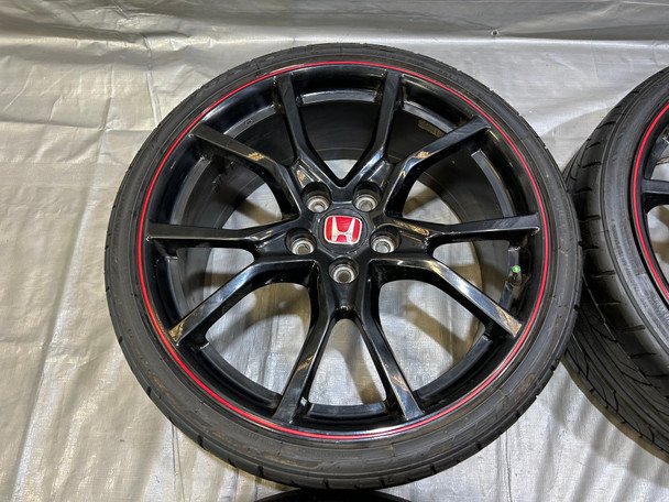 *DAMAGED* 2017-2021 Honda Civic Type R FK8 OEM 20" Wheels Rims w/ Tires / TR107 - Image 5