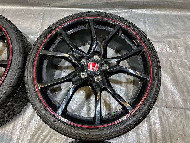 *DAMAGED* 2017-2021 Honda Civic Type R FK8 OEM 20" Wheels Rims w/ Tires / TR107 - Image 6
