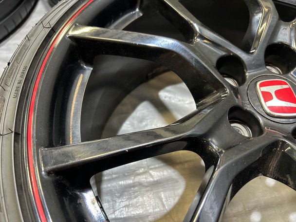 *DAMAGED* 2017-2021 Honda Civic Type R FK8 OEM 20" Wheels Rims w/ Tires / TR107 - Image 15