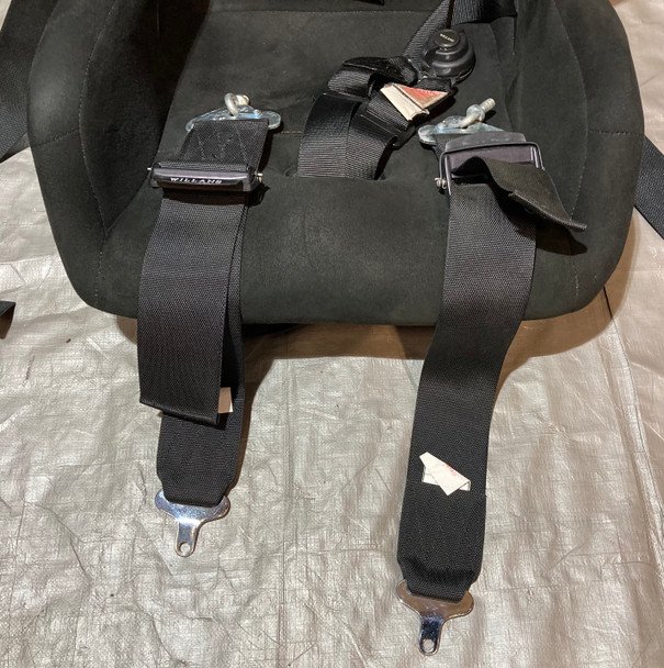 Pair of Buddy Club P1 Racing Bucket Seats w/ Renegade Willans 6pt Harnesses / Pair / USED / HS004 - Image 4
