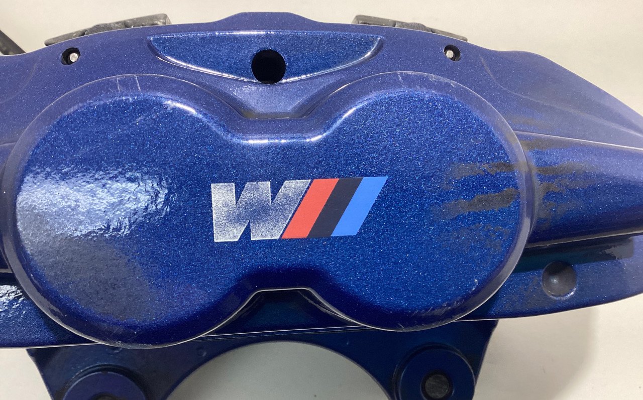 2015-2020 F80 F82 F83 BMW M3 M4 OEM Brembo Brake Calipers / Set of 4 / Blue / 91K F8M05 - Image 5