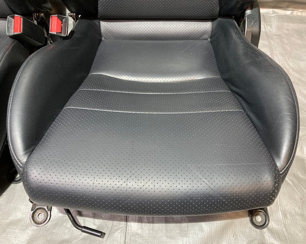 2000-2005 Honda S2000 OEM Black Leather Seats / Pair / HS007 - Image 4