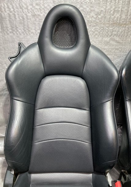 2000-2005 Honda S2000 OEM Black Leather Seats / Pair / HS007 - Image 13