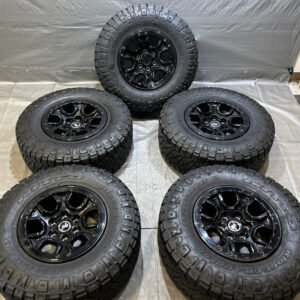 2021-2023 Ford Bronco 17" Beadlock Sasquatch Wheels Rims w/ Nitto Ridge Grappler Tires / Set of 5 / BR001