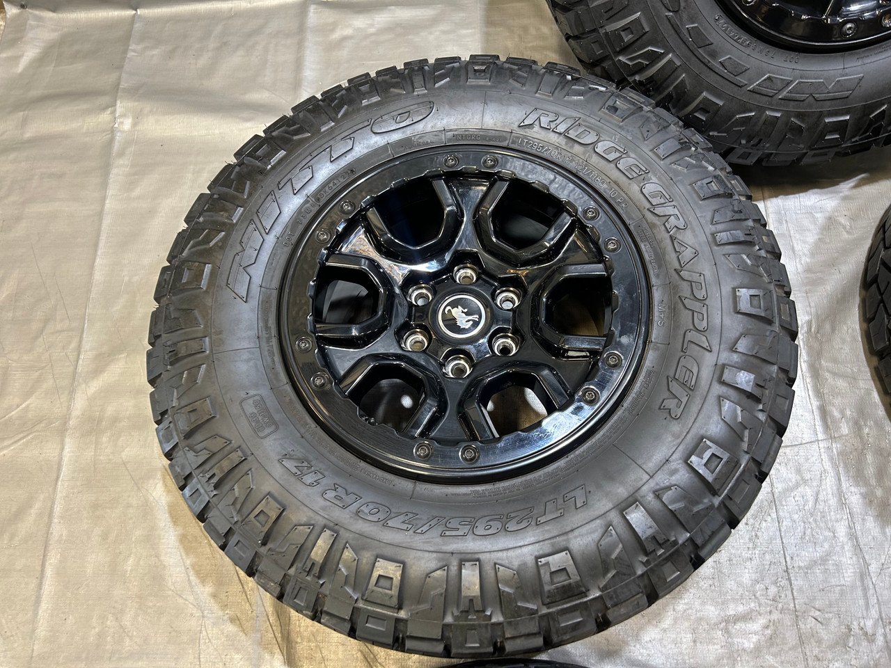 2021-2023 Ford Bronco 17" Beadlock Sasquatch Wheels Rims w/ Nitto Ridge Grappler Tires / Set of 5 / BR001 - Image 4
