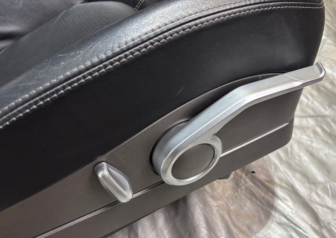 2005-2012 Porsche 997 911 / 987 Boxster / Cayman Black Leather Hard Back Sport Seats / Pair / 2 Way Power / P7009 - Image 13
