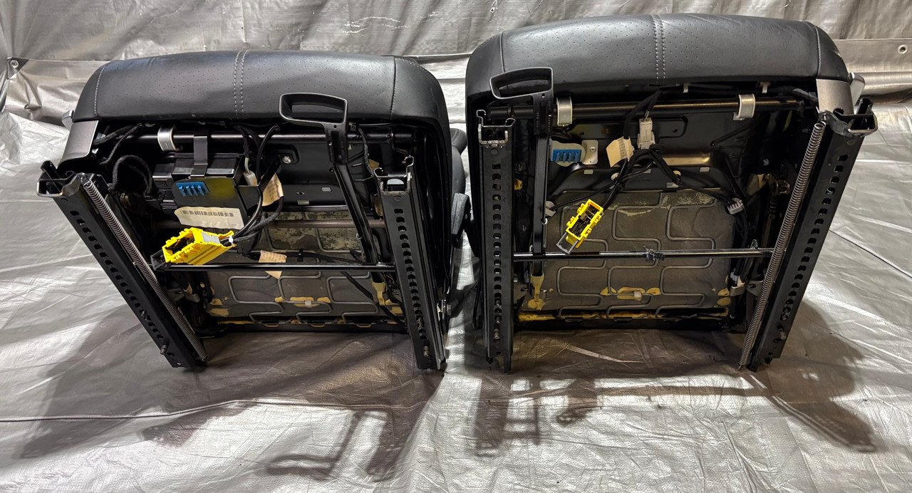 2005-2012 Porsche 997 911 / 987 Boxster / Cayman Black Leather Hard Back Sport Seats / Pair / 2 Way Power / P7009 - Image 15