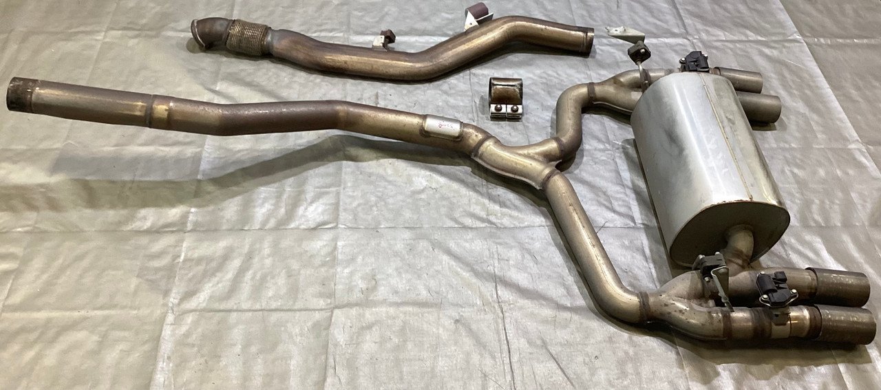 2016-2018 F87 BMW M2 N55 M Performance Exhaust Muffler w/ Titanium Tips / B2008