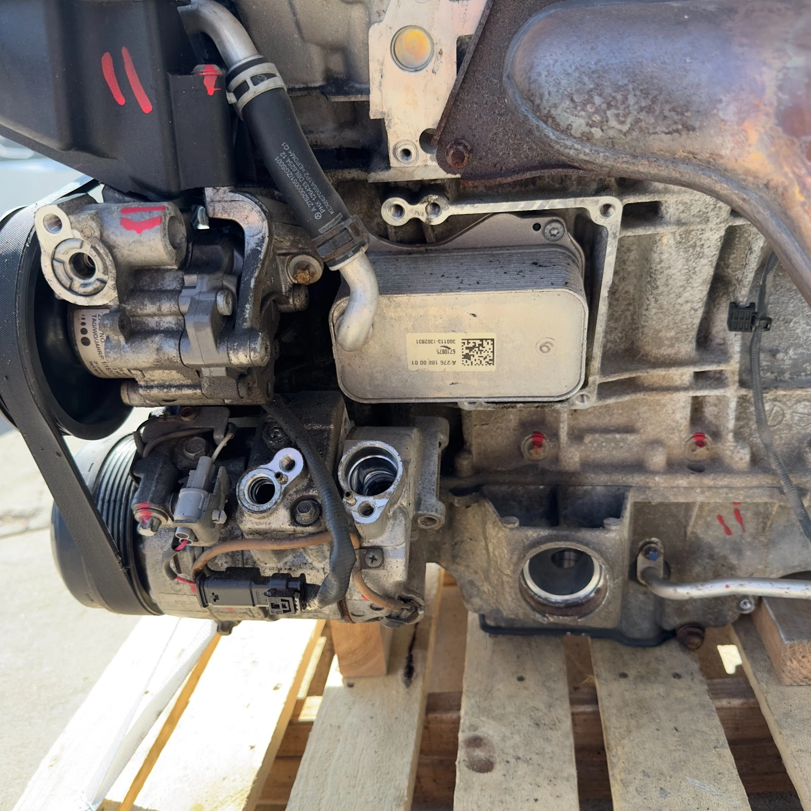 TESTED Mercedes-Benz M276 3.5L AWD Engine C300 Fits C350 GLK350 W204 OEM 99K Miles - Image 14